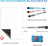 Magnetic Dry Erase White Board Sheet for Fridge 12x8 in - with Stain Resistant Technology - Includes 3 Markers and Big Eraser with Magnets - Small...