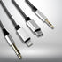 6.56FT MFi Certified Lightning to 1/4 Inch TRS Cable, Within 1/4 to USB C, 3.5mm to 1/4" TRS Adapter,DAC Chip Include, 3-in-1 Stereo 1/4 TRS Cable...