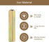 uxcell 2Pcs Door Knob Spindle, Spare Door Handle Spindle Bar, 55mm Long Door Spindle Replacement Door Handle Parts, Gold...