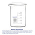 Glass Beaker, 1 Pack Borosilicate Glass Graduated Low Form Griffin Beaker with Pouring Spout Lab Beaker, 50 ml, High Temperature Resistance, Labor...