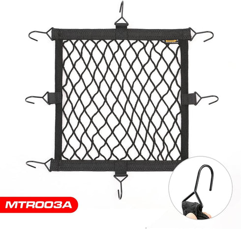 Rhinowalk Motorcycle Luggage Net Cargo Net Helmet Luggage Net with Adjustable Metal Hooks for Motorcycles and Bicycles...