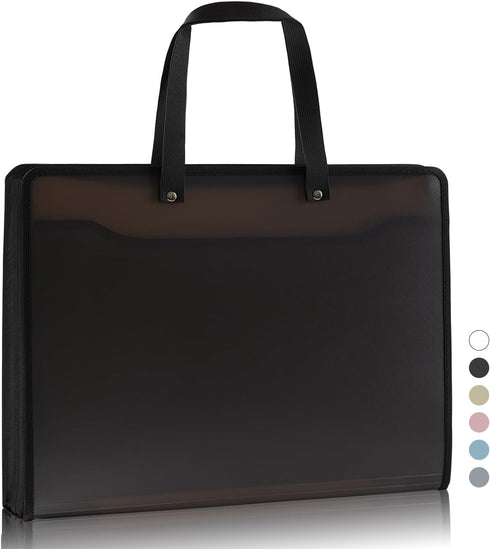 Art Bag Art Portfolio Bags (17.3 * 13.8inches) Storage Books for Art Portfolio Folder, Posters Storage Bag with Zipper and Handle Mesh Folder Orga...