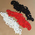 6Pcs=3 Pair Decorative Embroidery Clothes Red/White/Black/Green Wedding Dress Bridal Badge Headband Motif Patch DIY Wedding Bridal Dress Scrapbook...