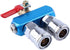 5 Way 8 Port Manifold Block Splitter,1/4" Pneumatic Air Hose Inline Fitting for Air Comrpessor Portable Air Tank?Aluminum Air Hose Inline Manifold...