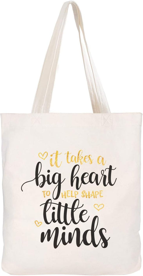 CARAKNOTS Teacher Gifts for Women Teacher Appreciation Gifts Women Tote Bag for Valentines Day Birthday Thank you Graduation End of Year Christmas...