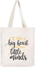 CARAKNOTS Teacher Gifts for Women Teacher Appreciation Gifts Women Tote Bag for Valentines Day Birthday Thank you Graduation End of Year Christmas...