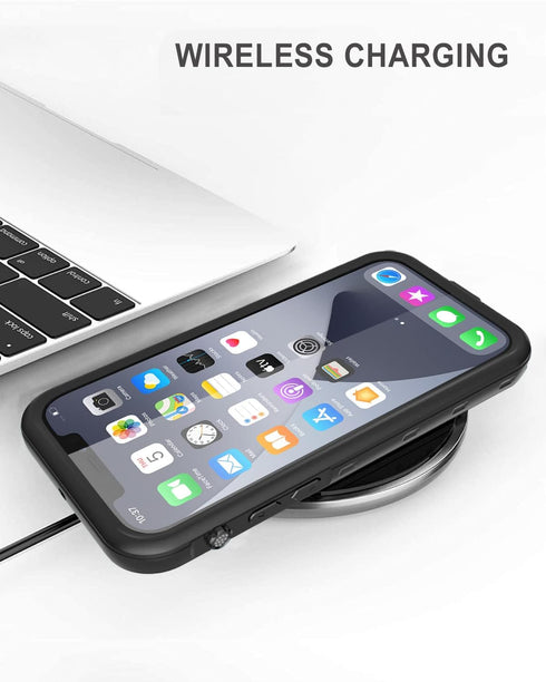 Diverbox iPhone X/XS Waterproof Case - Full Body Shockproof Cover with Built-in Screen Protector, 5.8 Inch (Black/Clear)...