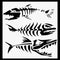 Fish Stencil, Skeleton Fish Stencil - Fish Stencils for Painting on Wood, Canvas, Paper, Fabric, Wall, and Furniture - Art and Craft Supplies - Gr...