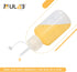 ULAB 12pcs Vol.125ml/4.2oz Drop Dispensing Bottles, LDPE material, PP Cap and Screw Cap, Laboratory drip Bottle, Watercolor Pigment Bottle, Ink Di...