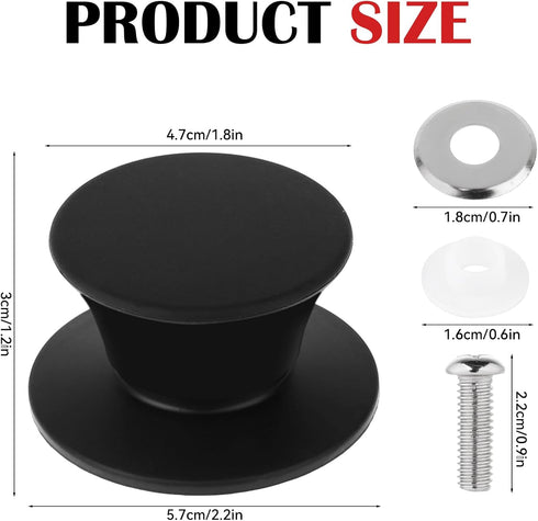 2 Pcs Pot Lid Knob Replacement Silicone Lids Knob Universal Pot Handles Knob Kitchen Cookware Lid Replacement...