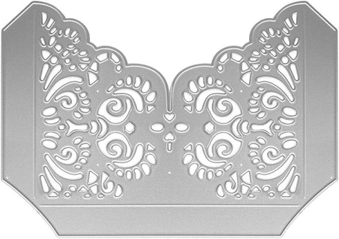 Metal Flower Wedding Invitation Card Base Cutting Dies, Laser Cut Invitations Die Cuts Embossing Stencils Template Mould for Card Scrapbooking and...