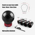 RYANSTAR Carbon Fiber Shift knob Round Ball Racing Gear Shift Shifter Knob Head Manual Car with 8mm/10mm/11mm Adapter...
