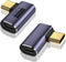 V VCOM USB C 90 Degree Adapter (2 Pack), 40Gbps Data Transfer USB Type C Male to Female Right Angle Extender for Steam Deck,Switch,Thunderbolt4, L...