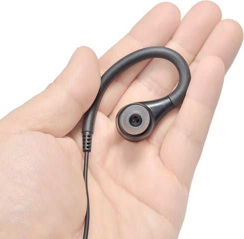 Walkie-Talkie Headset, G Shape Earpiece with PTT and Mic for BaoFeng UV-5R 5RA 5RB 5RC 5RD 5RE 5REPLUS 3R+ Kenwood Retevis Two Way Radio Accessori...