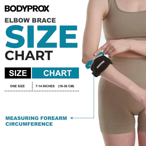 Bodyprox Elbow Brace 2 Pack for Tennis & Golfer's Elbow Pain Relief...