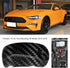 Gear Shift Knob Cover Trim, Carbon Fiber Car Gear Shift Knob Cover Trim Decoration Fit for Mustang 2014-2018...