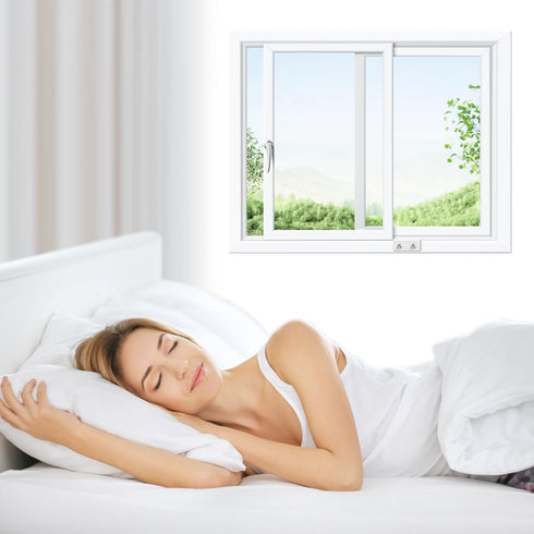 Window Locks 6 Sets, BEoffer Sliding Security Window Locks with Keys for Vertical and Horizontal Windows, No-Drill Install, Adjustable Aluminum Wi...