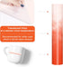TECKWRAP Cold Color Changing Vinyl,Turns Bright Orange When Cold, Adhesive Vinyl for Craft Cutter, Stickers, Decals, 1ft x5ft...