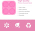 Super Glossy 1.7 inch Silicone Mold for DIY Round Phone Grip Resin Mold, 4-Cavity Circle Phone Socket Molds for Epoxy Resin, Jewelry Making Silico...