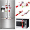 Aytai 4pcs Christmas Fridge Handle Covers Snowman Refrigerator Door Handle Cover Kitchen Appliance for Christmas Decorations
