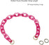 Yichain Chunky Acrylic Purse Strap Bag Chain Handle Replacement,Handbag Purse Making Accessory Decoration (Rose)...