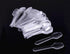 500Pcs 7.5cm/3inch Mini Clear Mini Plastic Spoons Disposable Tasting Spoon Scoops for Dessert Ice Cream Appetizer Cake Spices Food Supply...
