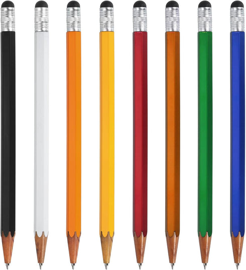 MECCANIXITY 8pcs Stylus Pen Ink Ballpoint Pen Gift for Men 2 in 1 Universal Pens with Stylus Tips for All Capacitive Touch Screen Device...