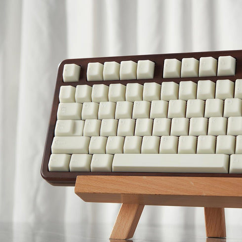 PBT White Jade Keycaps, 154 Keys Cherry Profile Double Shot Keycap, Translucent Keycap Set for Mechanical Keyboard 61/64/84/87/104/108 Layout...