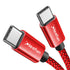 CLEEFUN 3ft USB C to USB C Cable PD 60W for iPhone 15/15 Pro/15 Plus/15 ProMax, Fast Charging Type C Charger Cable Braided Compatible with Samsung...