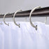 Shower Curtain Hooks, Rustproof Decorative Shower Curtain Rings Metal Round Shower Hooks for Bathroom Shower Rod, 12 Pack (Nickel)...