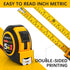 Tape Measure 16 Ft Steel Measurement Tape Measuring Tape Retractable Self-Locking Retractable Tape Measure with Fractions Small Tape Measure Retra...