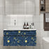 Modern Impressionist Art Peel and Stick Wallpaper, 17.71in X 118.1in Self Adhesive Removable WallPaper Abstract Starry Sky Contact Paper Waterproo...
