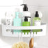 LUXEAR Corner Shower Caddy Suction Cup No-Drilling Removable Shower Caddy Basket Powerful Suction Bathroom Shower Shelf Waterproof & Rustproof Org...