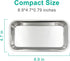 3pcs Metal Tray, Stainless Steel Tray for Tattoo Supplies, Resin, Bathroom, Lab Instrument...