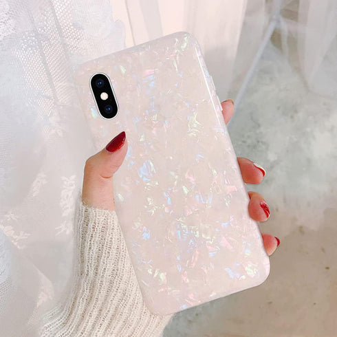 J.west iPhone Xs Max Case, Luxury Opal Sparkle Bling Design Crystal Clear Soft TPU Silicone Back Protective Phone Case Cover for Girls Women for A...