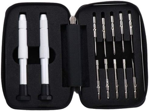 Eyeglass Repair Kit,Sunglass Repair Tool Metal Glasses Screws Screwdriver Assorted Kit Household Electric Appliances with Zipper Box Watch Tiny Sc...