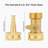 Heavy Duty Brass Hose Nozzle, 3/4" GHT Jet Nozzle High Pressure Garden Water Hose Sprayer Nozzle with Shut Off Valve, Hose Nozzle Sprayer for Hose...