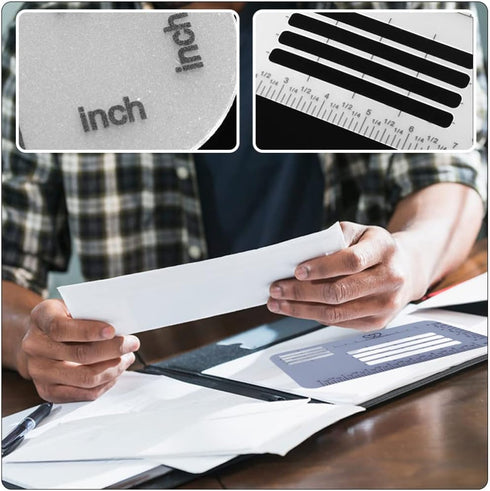 Ciieeo Letter Envelope Addressing Stencil: 4pcs Template Ruler Guide Envelope Addressing Guide Stencil Ruler Straight Guide for Envelopes Brush Pe...
