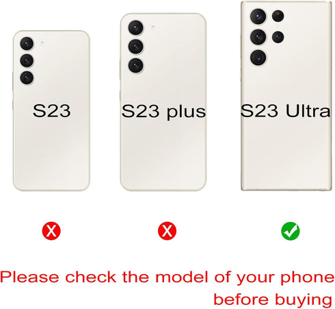 Galaxy Black S23 Ultra Back Glass Replacement for Samsung Galaxy S23 Ultra 5G Back Glass Cover with Pre-Installed Camera Lens and Adhesive + Repai...