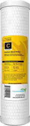Aquatic Life 10-Inch Pre Carbon Block Replacement Filter Cartridge for RO-DI System Units for Aquarium...