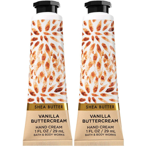 Bath and Body Works 2 Pack Vanilla Buttercream Hand Cream with Shea Butter. 1 Oz....