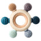 Baby Teething Toys, Silicone Chewable Teethers with Wooden Ring for Soothing Babies Gums, Rudder Chewers Shower Gift for lnfants & Toddlers, 4+ Mo...