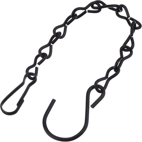 8 Pack 9.5 Inches Hanging Chains for Bird Feeders, Billboards, Chalkboards, Planters and Decorative Ornaments (Black)...