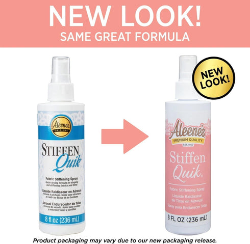 Aleene's 15581 Stiffen-Quick Fabric Stiffening Spray 8oz,Original Version, Packaging may vary...