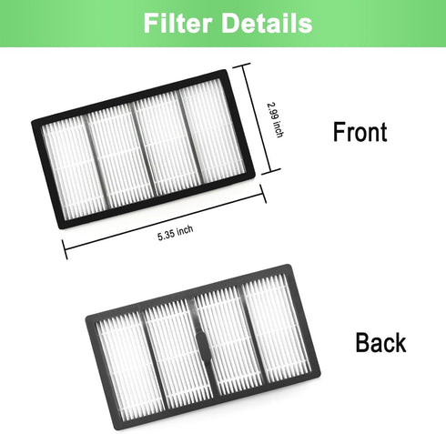 9 Pack Roomba s9 Replacement Parts Compatible for iRobot Roomba s9+ (9550) S9 (9150) Robot Vacuum Cleaner, 1 Set Rubber Brush,4 Filters,4 Side Bru...