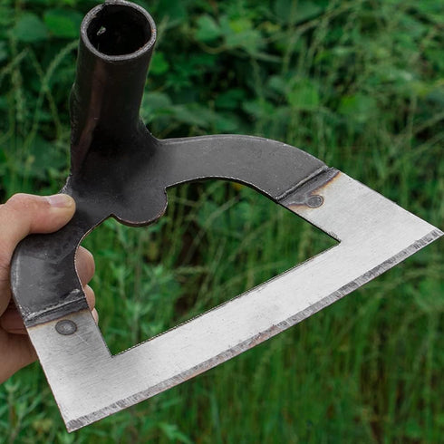 Handheld Hollow Hoe Thickened Manganese Steel Agricultural Weeding Hoe Planting Vegetable Gardening Loosening Soil Weeding Tools (S (20X15X12CM))...
