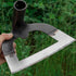 Handheld Hollow Hoe Thickened Manganese Steel Agricultural Weeding Hoe Planting Vegetable Gardening Loosening Soil Weeding Tools (S (20X15X12CM))...