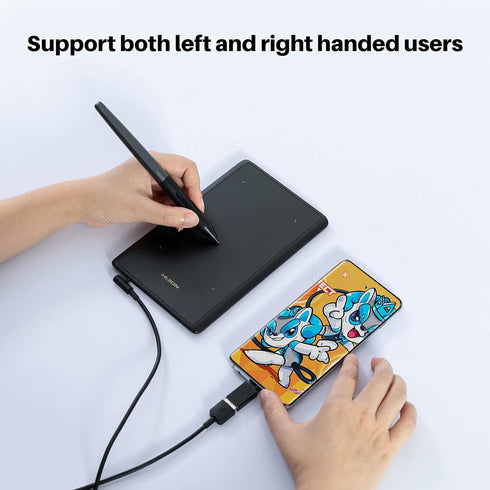 HUION H420X OSU Tablet Graphic Drawing with 8192 Levels Pressure Battery-free Stylus, 4.17x2.6 inch Digital Tablet Compatible with Window/Mac/Linu...