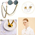 TTSAM 40 Pieces Eyeglass Chain Ends Adjustable Rubber Spectacle End Connectors for Eye Glasses Holder Necklace Chain (White and Gold)...