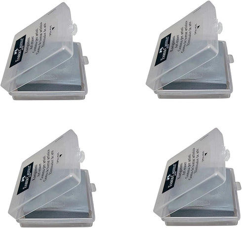 Faber-Castell Erasers - Drawing Art kneaded Erasers, Large Size Grey - 4 Pack...